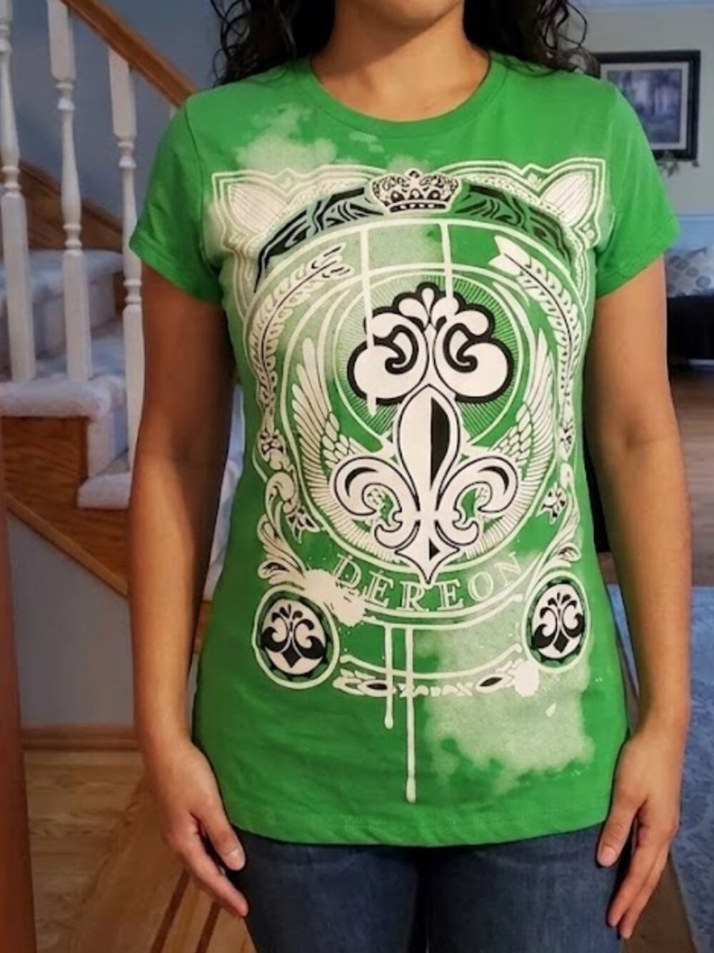 NWT Dereon sz large green shirt